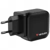 Verbatim Mini GaN Charger 70W 3 Port US plug with EU and UK adaptors