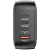 Verbatim Mini GaN Charger 100W 4 Port US plug with EU and UK adaptors