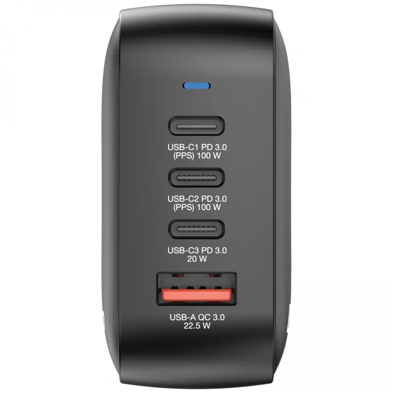 Verbatim Mini GaN Charger 100W 4 Port US plug with EU and UK adaptors