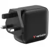Verbatim Mini GaN Charger 100W 4 Port US plug with EU and UK adaptors