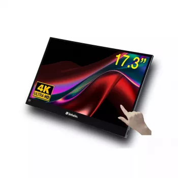 Monitor Verbatim Portable Touchscreen 17.3 inch 4K Ultra HD LCD 3840 x 2160