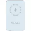 Verbatim Charge 'n' Go Magnetic Wireless Power Bank 5000mAh Blue
