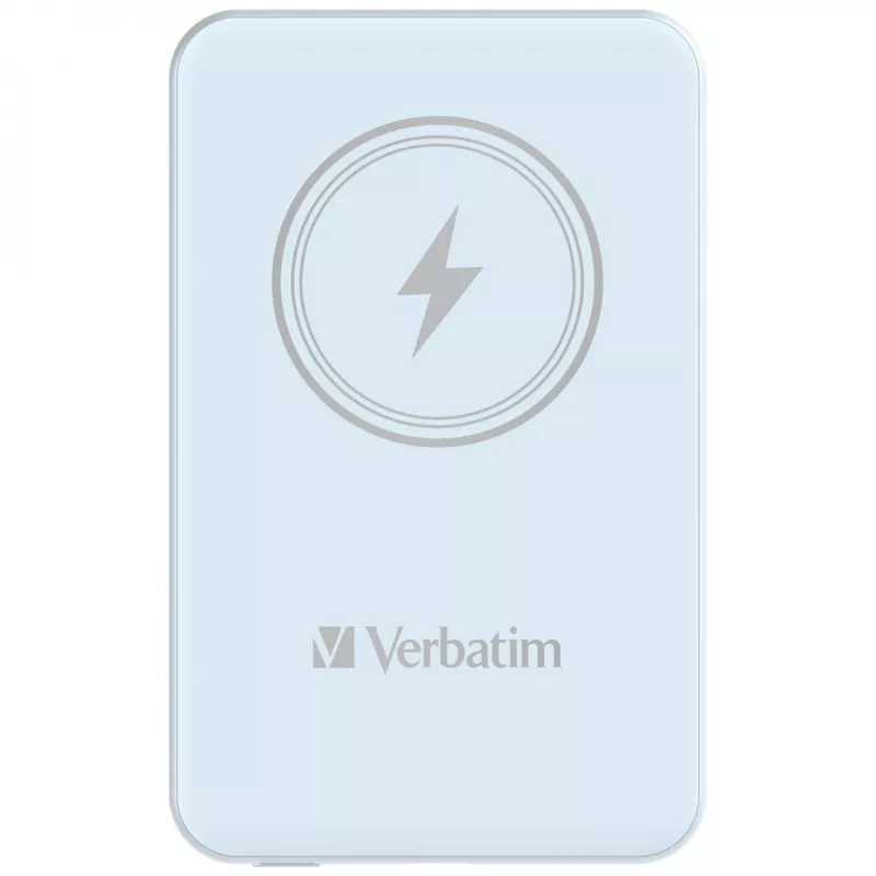Verbatim Charge 'n' Go Magnetic Wireless Power Bank 5000mAh Blue