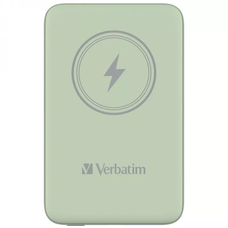 Verbatim Charge 'n' Go Magnetic Wireless Power Bank 10000mAh Green