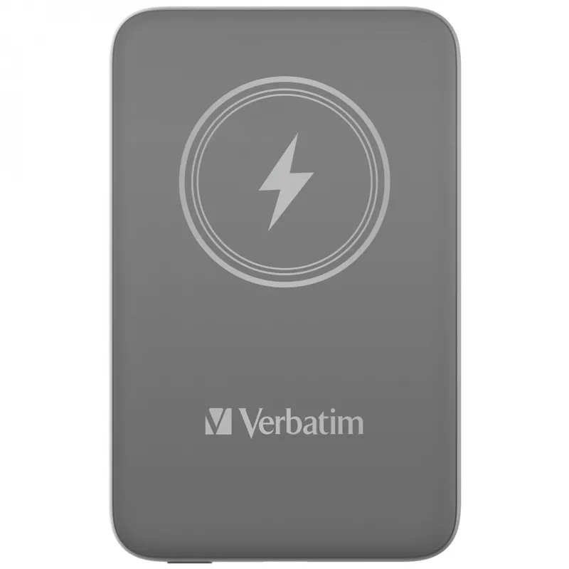 Verbatim Charge 'n' Go Magnetic Wireless Power Bank 10000mAh Grey
