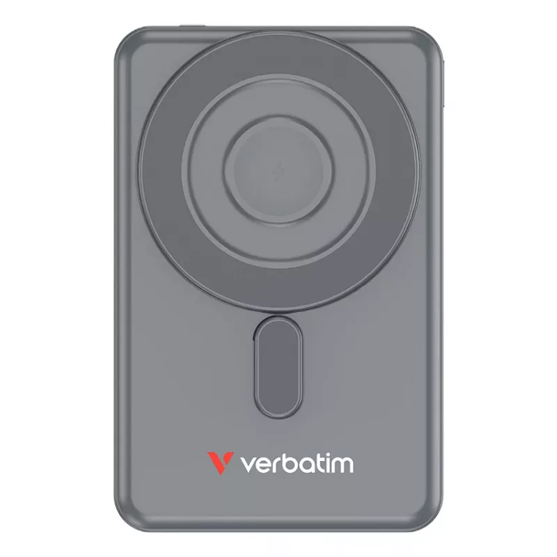 Verbatim Charge'n'Go 2C Power Bank 5000 mAh Grey, 5000 mAh, Adaptive Fast Charging, Power Delivery 3.0, Quick Charge 3.0, Wireless charging, 3.85 V, 20 W, Grey