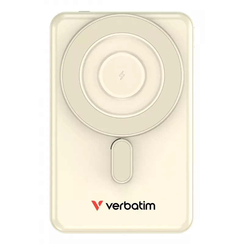 Verbatim Charge'n'G0 2C power Bank 5000 rnAh Gold, 5000 mAh, Polymer, Adaptive Fast Charging, Power Delivery 3.0, Quick Charge 3.0, Wireless charging, 3.85 V, 20 W