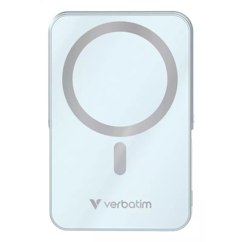 Verbatim Charge 'n' Go Magnetic Wireless Power Bank with stand - 10000 mAh Blue