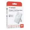 Verbatim Charge 'n' Go Magnetic Wireless Power Bank with stand - 10000 mAh Blue