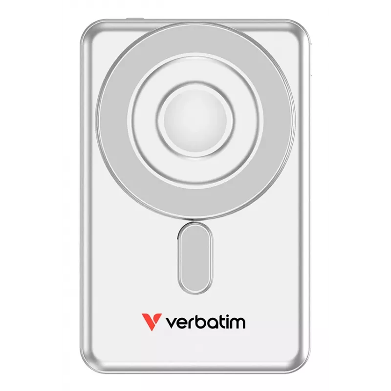 Verbatim Charge'n'Go 2C Power Bank 5000 mAh Silver, 5000 mAh, Lithium Polymer (LiPo), Adaptive Fast Charging, Power Delivery 3.0, Quick Charge 3.0, Wireless charging, 3.85 V, 20 W