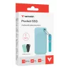 Verbatim Pocket SSD USB 3.2 Gen 2 1TB Polar Blue incl. two rubber sleeves