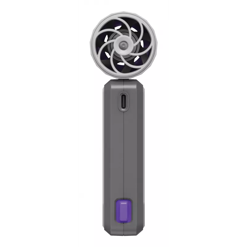 Verbatim Cool’n’Go AirJet Handheld Fan Grey/Purple, Grey, Purple, Handheld fan, 1 pc(s), 6 W, Lithium-Ion (Li-Ion), 3.7 V
