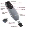 Verbatim Focus Wireless Presenter with Red Laser Pointer, RF, USB, 30 m, Black, Silver