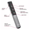 Verbatim Agenda Wireless Presenter with Red Laser Pointer, RF, USB, 100 m, Black, Silver