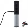 Verbatim Agenda Wireless Presenter with Red Laser Pointer, RF, USB, 100 m, Black, Silver