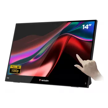 Portable Monitor Verbatim 14 inch FHD Touch LCD 1920x1080