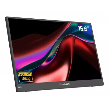 Verbatim Portable 15.6 inch FHD Monitor LIGHT, 39.6 cm (15.6 inch), LCD, 1920 x 1080 pixels, Full HD, 16:9, 10 ms