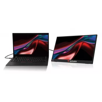 Verbatim Portable 15.6 inch FHD Monitor LIGHT, 39.6 cm (15.6 inch), LCD, 1920 x 1080 pixels, Full HD, 16:9, 10 ms