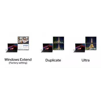 Verbatim Portable 15.6 inch FHD Dual Monitor Essentials, 39.6 cm (15.6 inch), LCD, 1920 x 1080 pixels, Full HD, 16:9, 10 ms