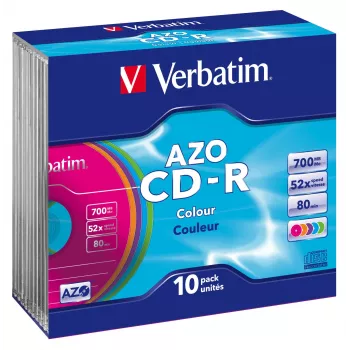 Verbatim CD-R AZO Colours 700 MB 48x 10 pc(s)