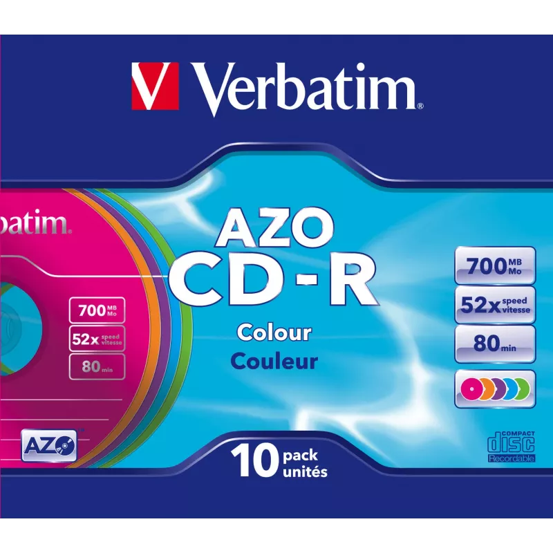 Verbatim CD-R AZO Colours 700 MB 48x 10 pc(s)