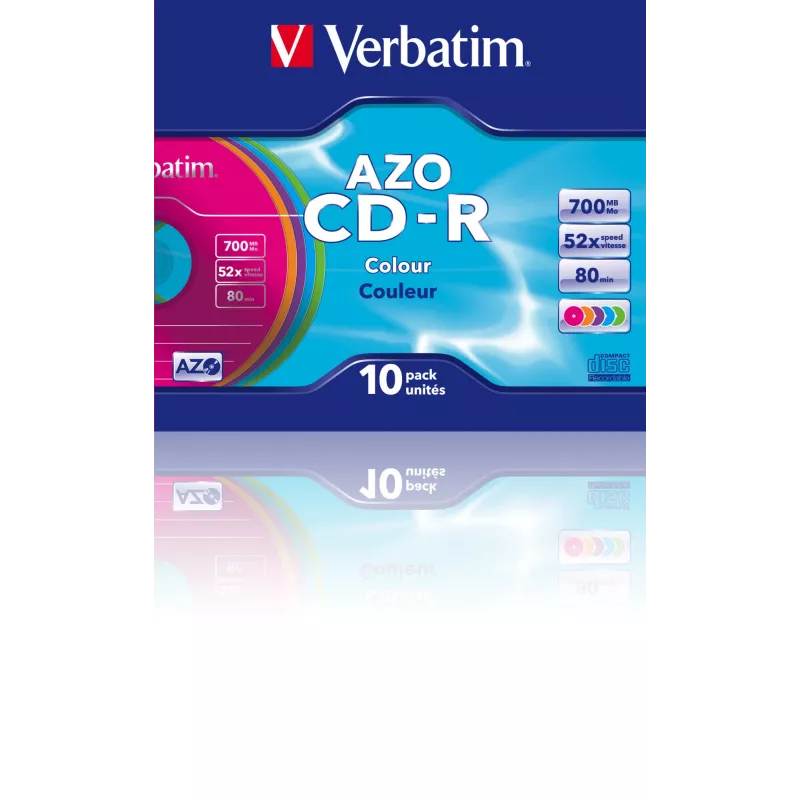 Verbatim CD-R AZO Colours 700 MB 48x 10 pc(s)