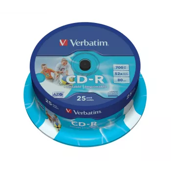 Verbatim CD-R AZO Wide Inkjet Printable 700 MB 52x 25 pc(s)