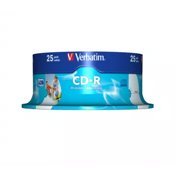 Verbatim CD-R AZO Wide Inkjet Printable 700 MB 52x 25 pc(s)