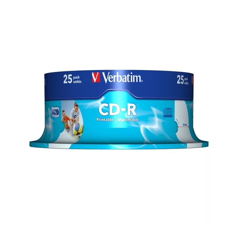 Verbatim CD-R AZO Wide Inkjet Printable 700 MB 52x 25 pc(s)