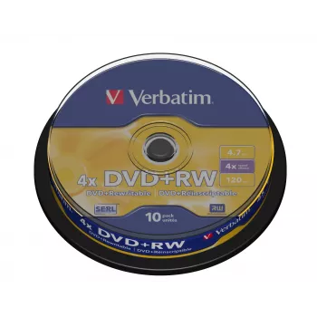 Verbatim DVD+RW Matt Silver 4.7 GB 10 pc(s)