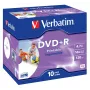 Verbatim DVD+R Wide Inkjet Printable ID Brand, DVD+R, 120 mm, Printable, Jewel case, 10 pc(s), 4.7 GB