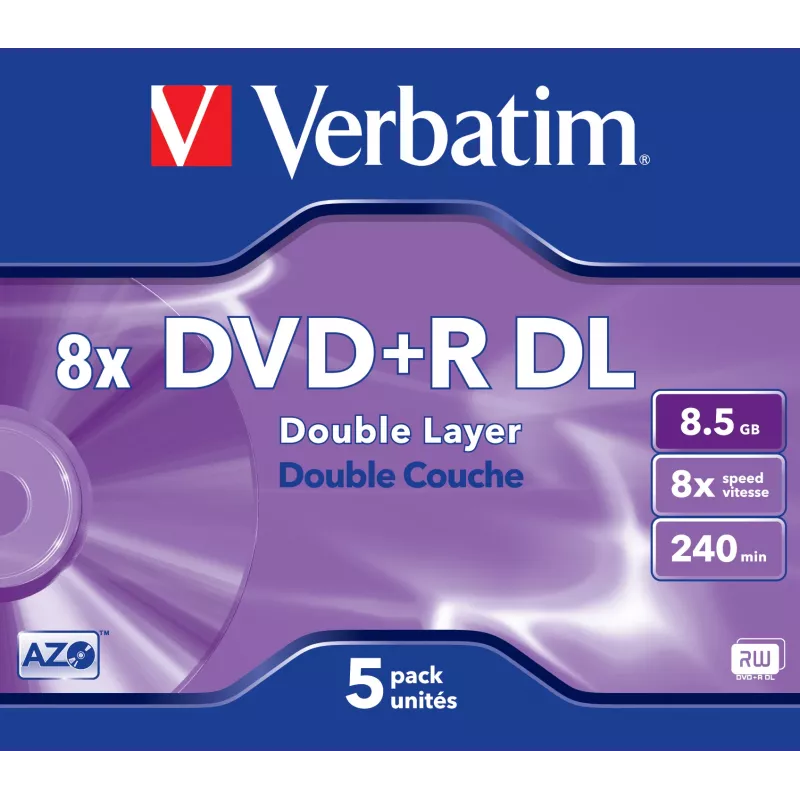 DVD+R DL Verbatim VB-DPD55JC 8.5 GB 5 pcs