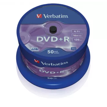 Verbatim VB-DPR47S3A, DVD+R, 120 mm, Spindle, 50 pc(s), 4.7 GB