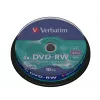 Verbatim DVDVER00072B, DVD-RW, Spindle, 10 pc(s), 4.7 GB