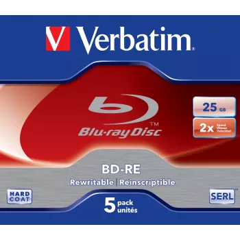 Verbatim 43615 blank Blu-Ray disc BD-RE 25 GB 5 pc(s)
