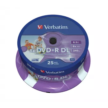 Verbatim 43667 blank DVD 8.5 GB DVD+R DL 25 pc(s)