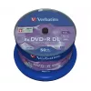 Verbatim DVD+R Double Layer 8x Matt Silver 50pk Spindle, DVD+R DL, 120 mm, Spindle, 50 pc(s), 8.5 GB