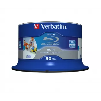 Verbatim 43812 blank Blu-Ray disc BD-R 25 GB 50 pc(s)