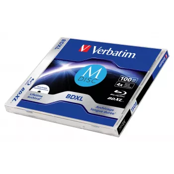 Verbatim MDISC Lifetime archival BDXL 100GB - Single Disc, 100 GB, BDXL, Jewelcase, 1 pc(s)