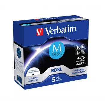 BDXL Verbatim MDISC Lifetime archival 100GB Single Disc