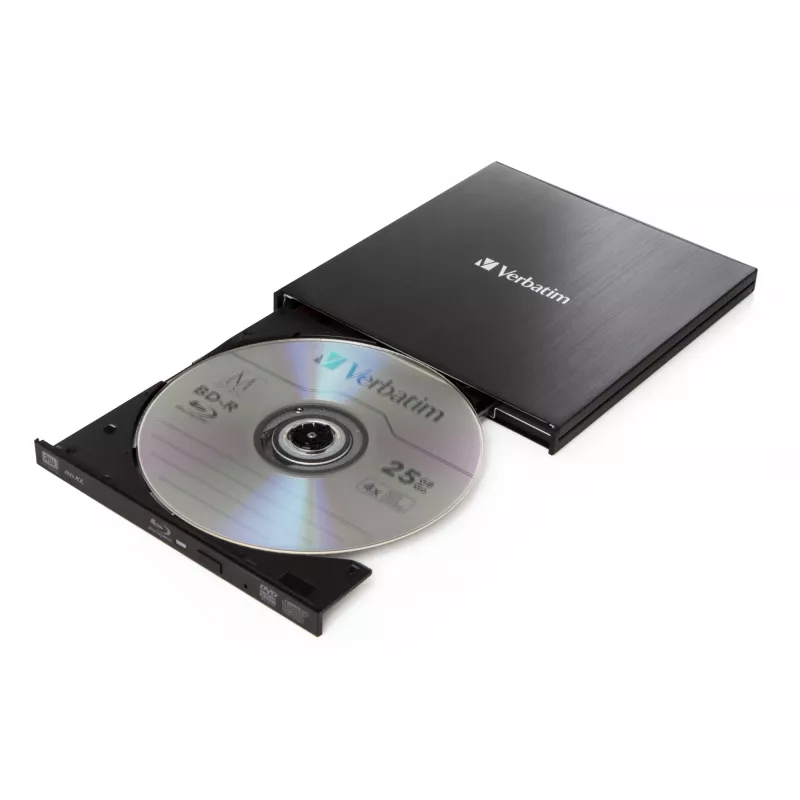 External Slimline Optical Disc Drive Blu-Ray RW Verbatim 43890