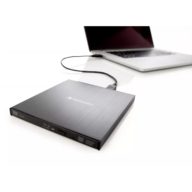 External Slimline Optical Disc Drive Blu-Ray RW Verbatim 43890