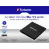 External Slimline Optical Disc Drive Blu-Ray RW Verbatim 43890