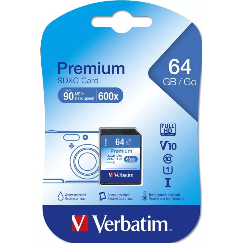 Flash memory Verbatim 64GB SDXC VB-SDXC10