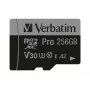 Verbatim Pro U3 256GB Micro SDXC Card, 256 GB, MicroSDXC, Class 10, UHS-I, 100 MB/s, 90 MB/s