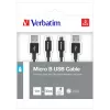 Verbatim 48875 USB cable USB 3.2 Gen 1 (3.1 Gen 1) 1 m Micro-USB A USB A Black
