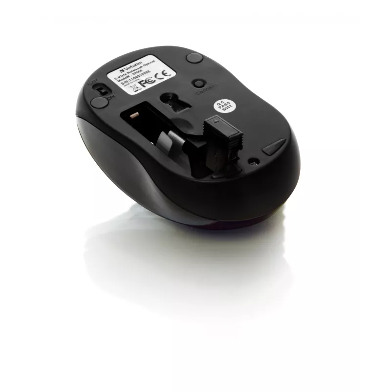 Verbatim Go Nano mouse Office Ambidextrous RF Wireless 1600 DPI