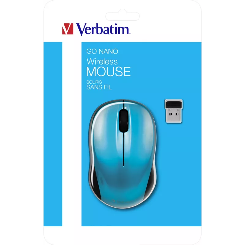 Verbatim Go Nano mouse Ambidextrous RF Wireless 1600 DPI