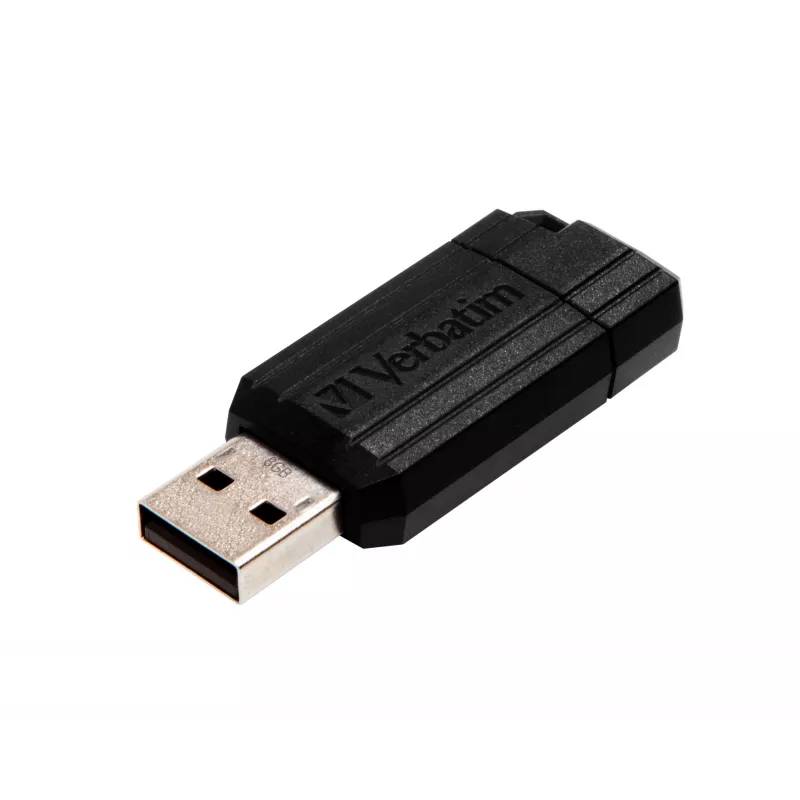 USB Flash Drive Verbatim 8GB USB Type-A PinStripe Black