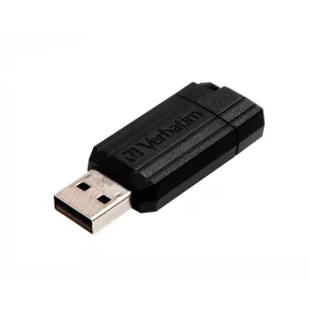 Verbatim PinStripe - USB Drive 32 GB - Black, 32 GB, USB Type-A, 2.0, 10 MB/s, Slide, Black